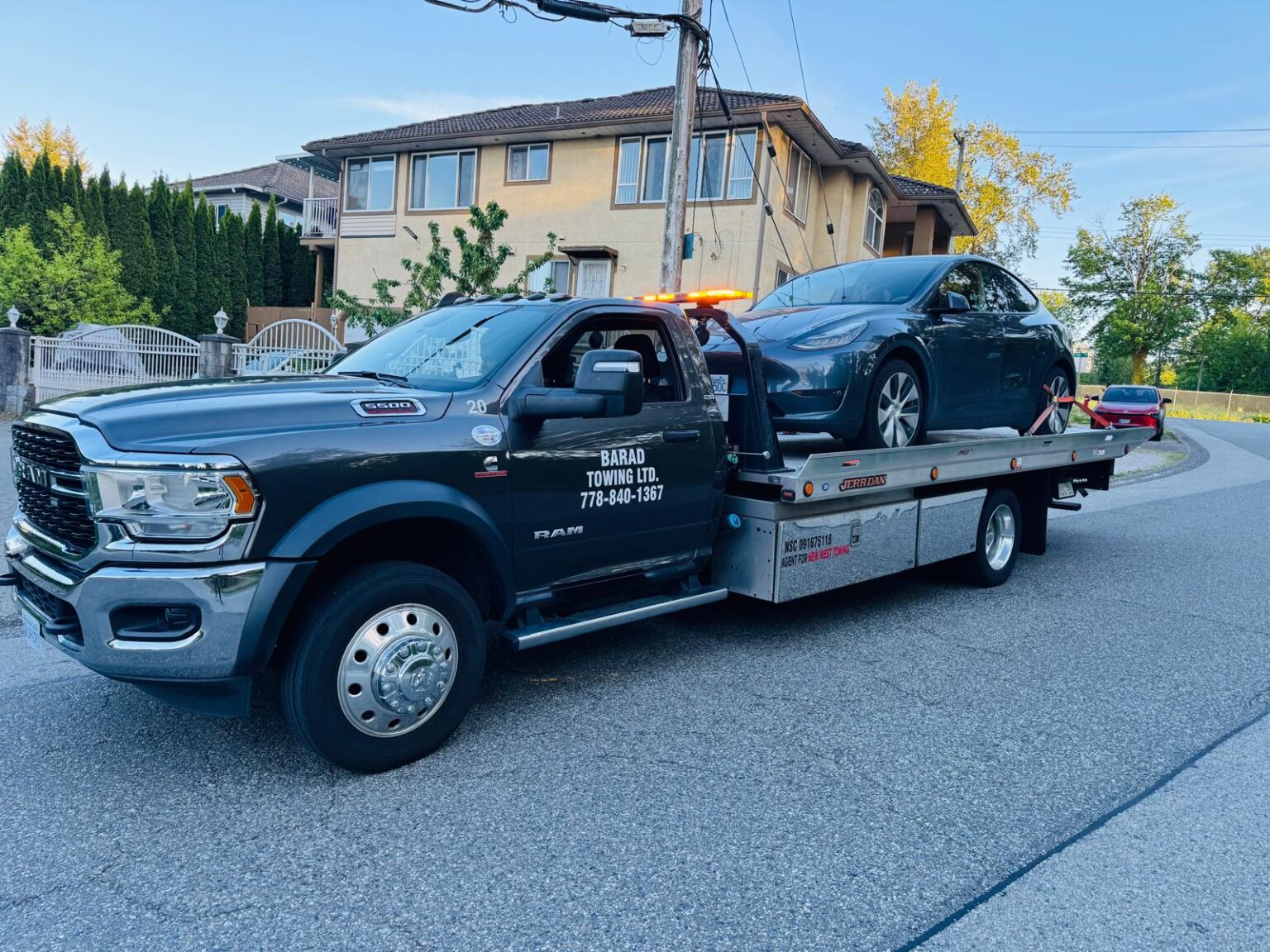 towing a vehicle